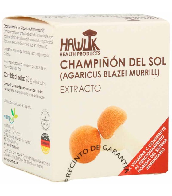 champiñon del sol hawlik 60 capsulas