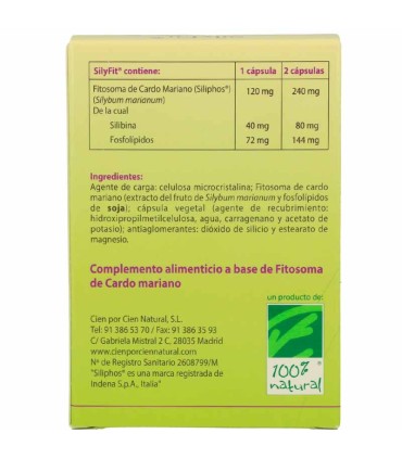 silyfit 100 natural 60 comprimidos