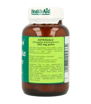 astragulus health aid 545 mg 60 capsulas