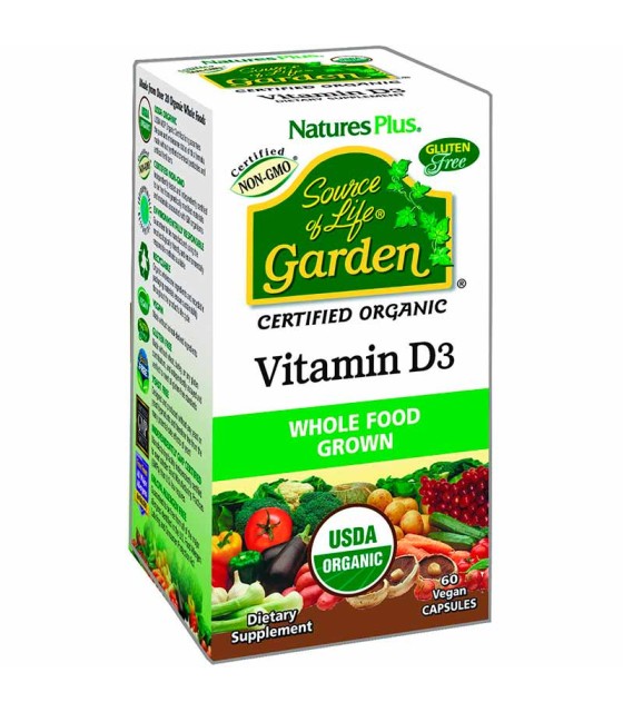 garden vitamina d3 natures plus 60 capsulas