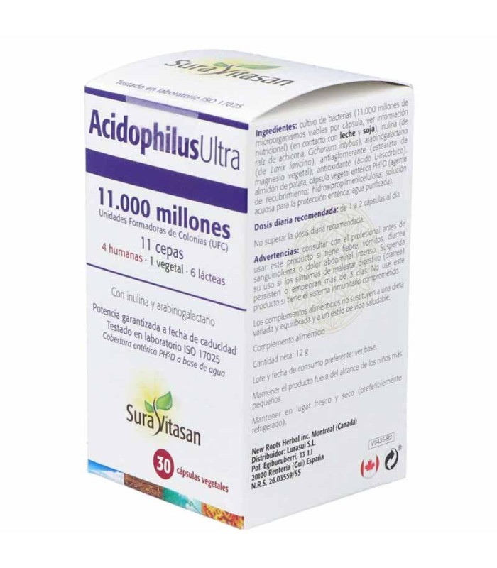 Acidophilus Ultra Sura Vitasan 30 comprimidos