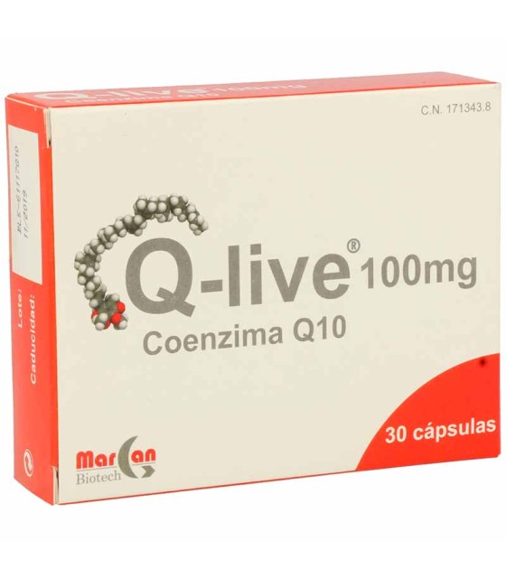 q live margan 100 mg 30 capsulas