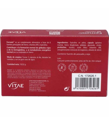 ferrum6 vitae 60 capsulas
