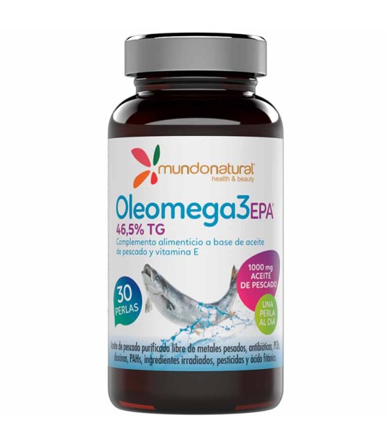 oleomega 3 epa mundonatural 30 perlas