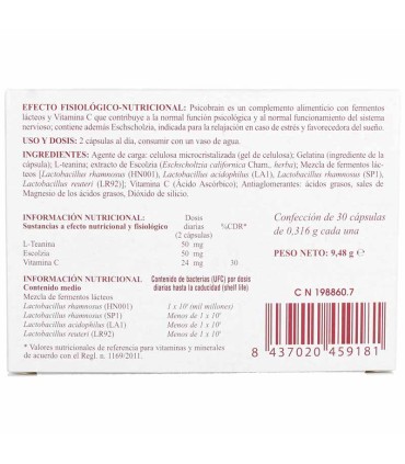 psicobrain bromatech 30 capsulas