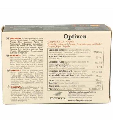 optiven betula 30 capsulas