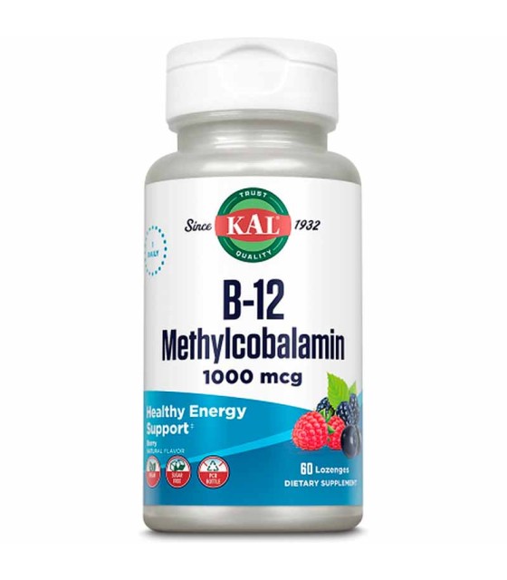 B 12 methylcobalamin kal 1000 mg 60 pastillas fresa