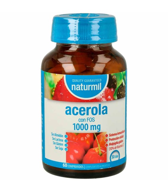 acerola con fos 1000 mg naturmil 60 comprimidos