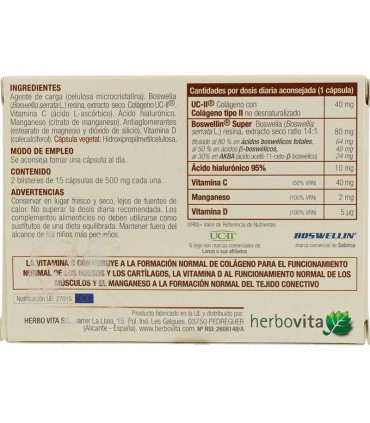 kinesadol herbovita 30 capsulas