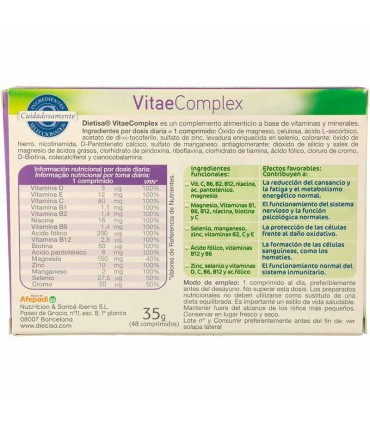 vitaecomplex dietisa 48 comprimidos