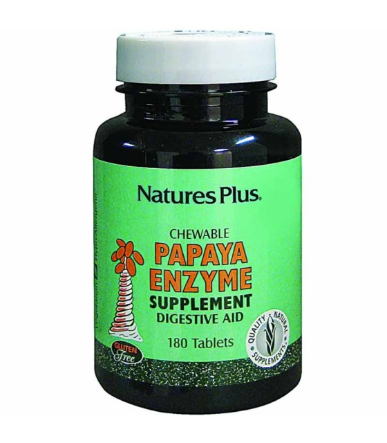 papaya enzyme natures plus 180 tabletas