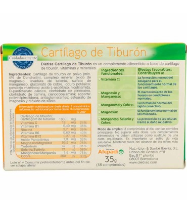 cartilago de tiburon dietisa 48 comprimidos