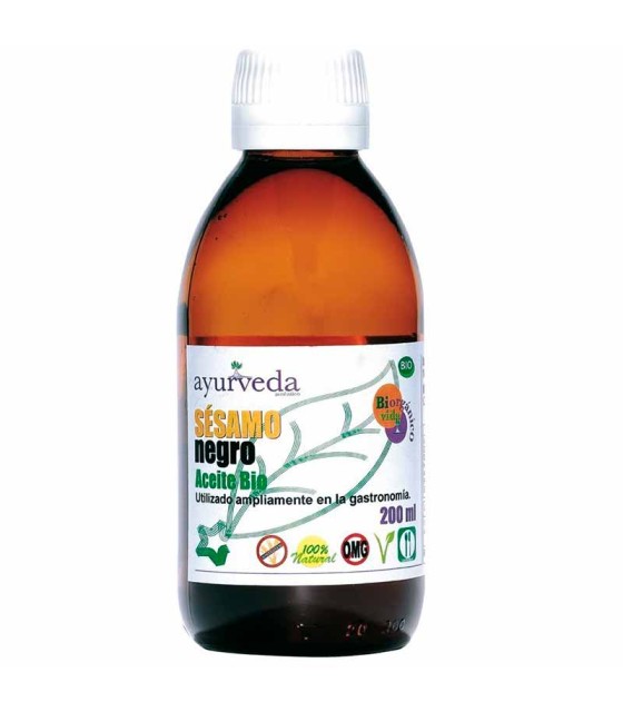 aceite sesamo negro ayurveda 200 ml