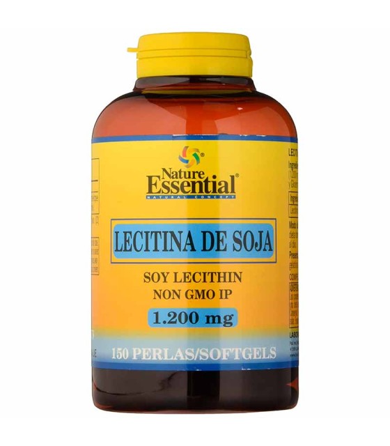 lecitina de soja nature essential 1200 mg 150 perlas