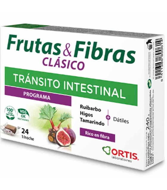 frutas fibras clasico transito intestinal ortis 24 comprimidos