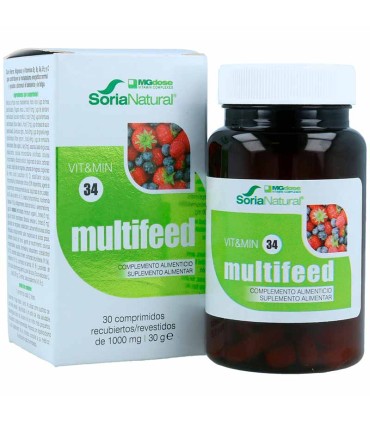vit&min 34 multifeed soria natural 30 comprimidos