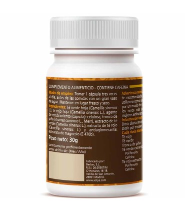 te rojo te verde pina sotya 60 capsulas 500 mg