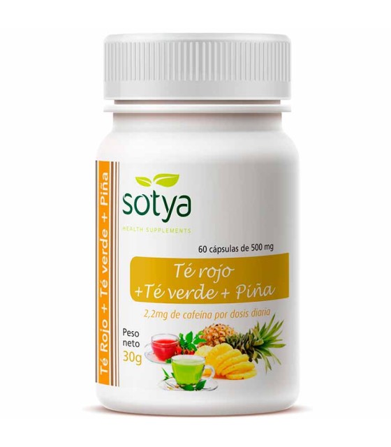 te rojo te verde pina sotya 60 capsulas 500 mg