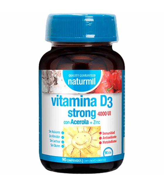 vitamina d3 strong 4000 ui naturmil 90 comprimidos