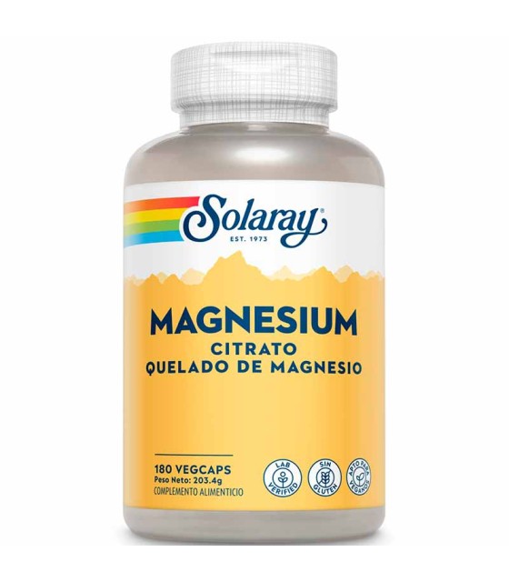 magnesium solaray 180 capsulas