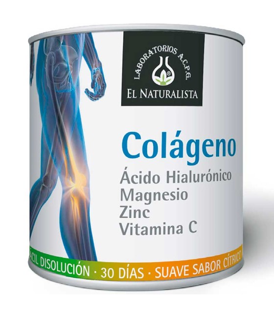 colageno acido hialuronico magnesio zinc vitamina c el naturalista 390 gr