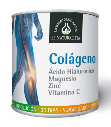 colageno acido hialuronico magnesio zinc vitamina c el naturalista 390 gr
