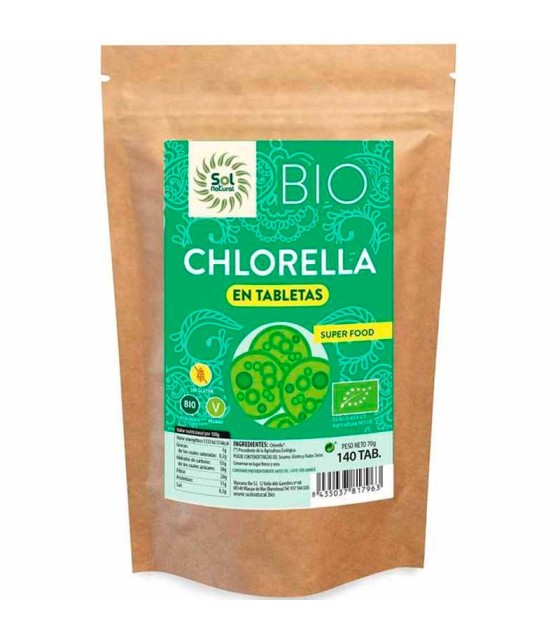 chlorella sol natural 140 tabletas