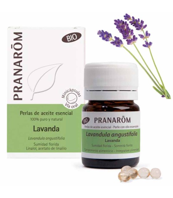 aceite esencial lavanda pranarom 60 perlas