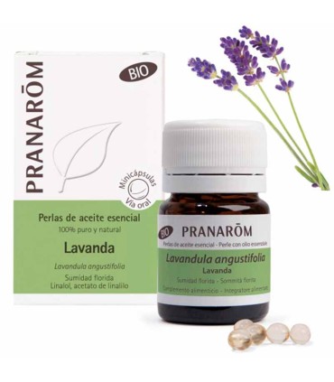 aceite esencial lavanda pranarom 60 perlas