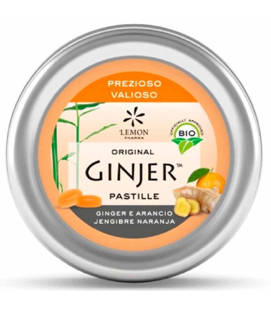 ginjer lemon pharma jengibre naranja pastillas 40 gr