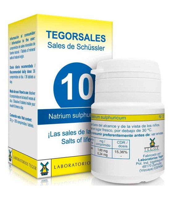 tegorsales 10 natrium sulphuricum tegor 350 comprimidos