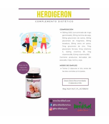 herdigeron vitalidad herdibel 60 capsulas 580 mg