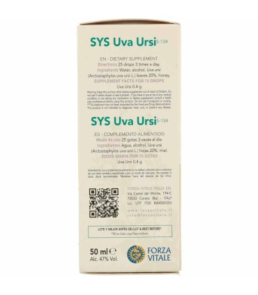 sys uva ursi forza vitale 50 ml
