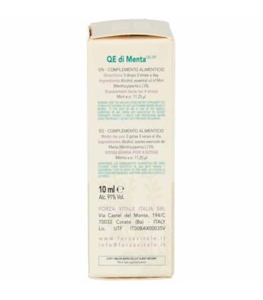 quintaesencia menta forza vitale 10 ml