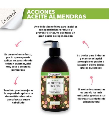 aceite almendras drasanvi 500 ml