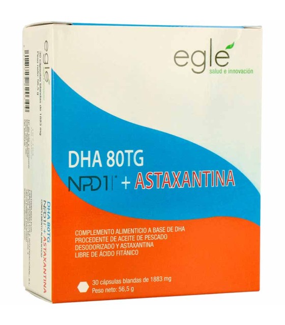 dha 80tg npd1 astaxantina egle 30 capsulas 1883 mg