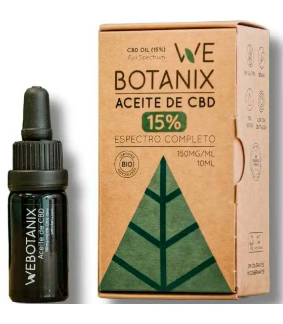 aceite cbd 15% webotanix 10 ml