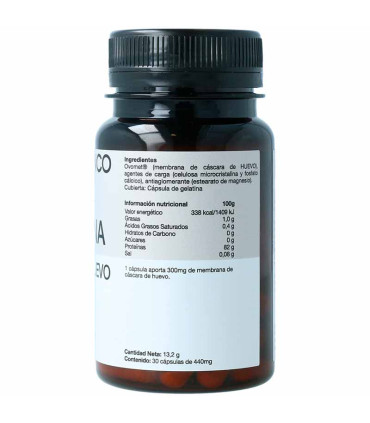 membrana cascara de huevo enzime sabinco 30 capsulas