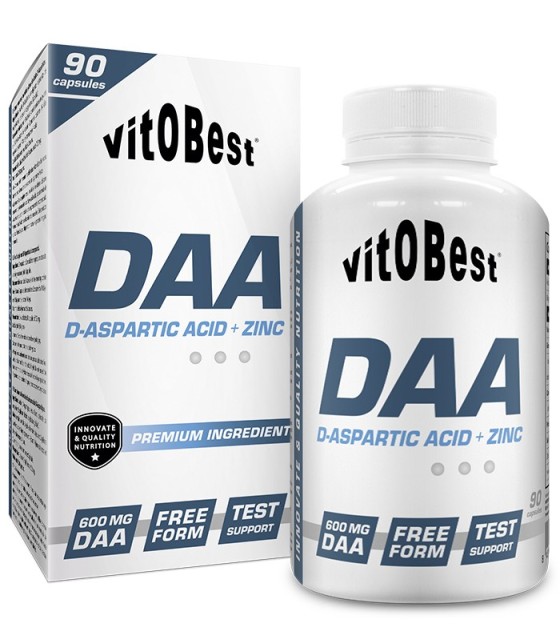 daa d aspartic acid zinc vitobest 90 capsulas 600 mg