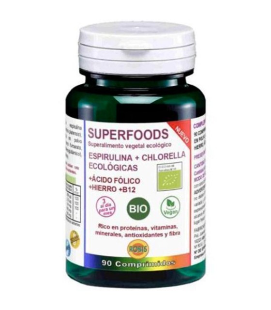 Espirulina y Chlorella Robis 90 Comprimidos