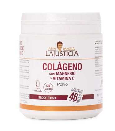 colageno con magnesio y vitamina c ana maria lajusticia 350 gr sabor fresa