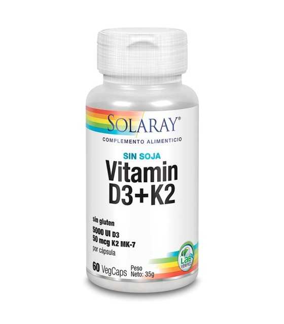 vitamina d3 k2 solaray 60 capsulas