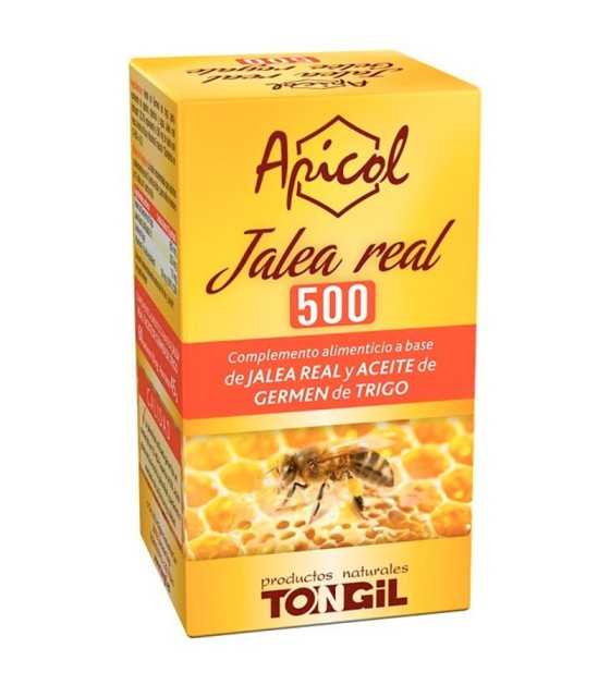 apicol jalea real 500 y aceite de germen de trigo tongil 60 perlas