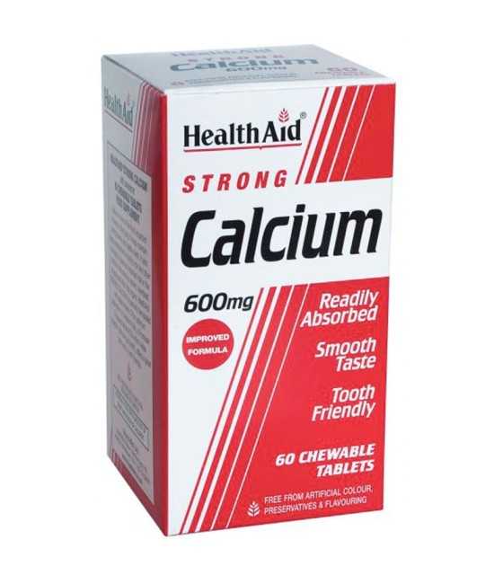 calcio health aid 600 mg 60 tabletas