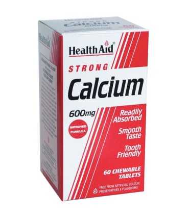 calcio health aid 600 mg 60 tabletas