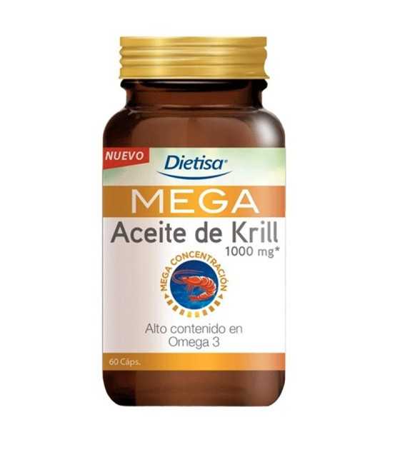 mega aceite de krill dietisa 60 capsulas 1000 mg