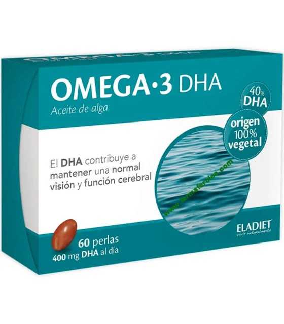 omega 3 dha aceite de alga 60 perlas eladiet