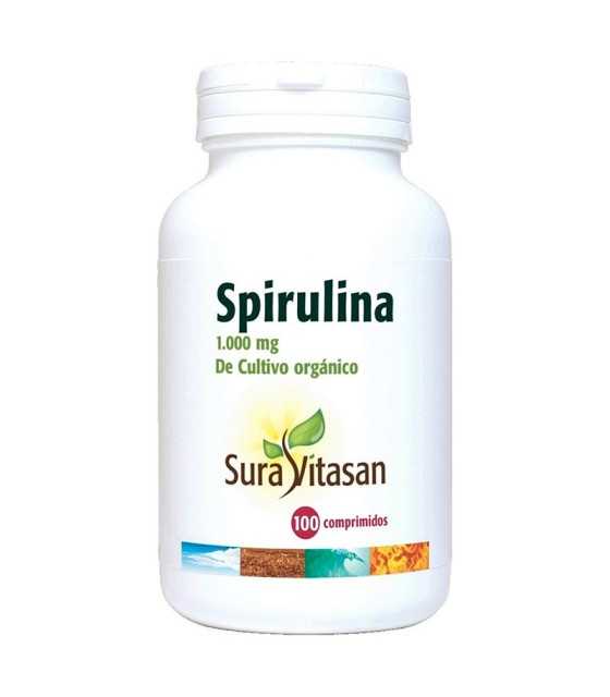 spirulina suravitasan 100 comprimidos 1000 mg