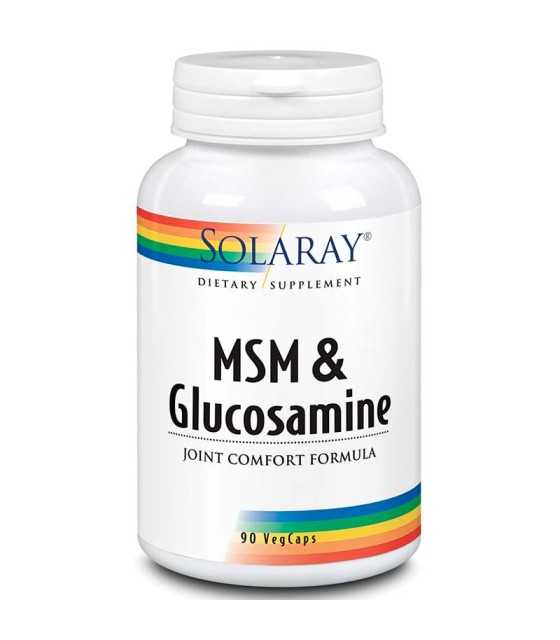 msm glucosamina solaray 90 capsulas vegetales