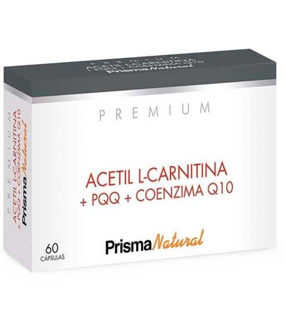 acetil l carnitina pqq coenzima q10 prismanatural 60 capsulas